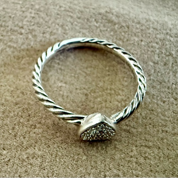 David Yurman Heart Stack Ring
Sterling Silver with Pavé Diamonds - Picture 3 of 8